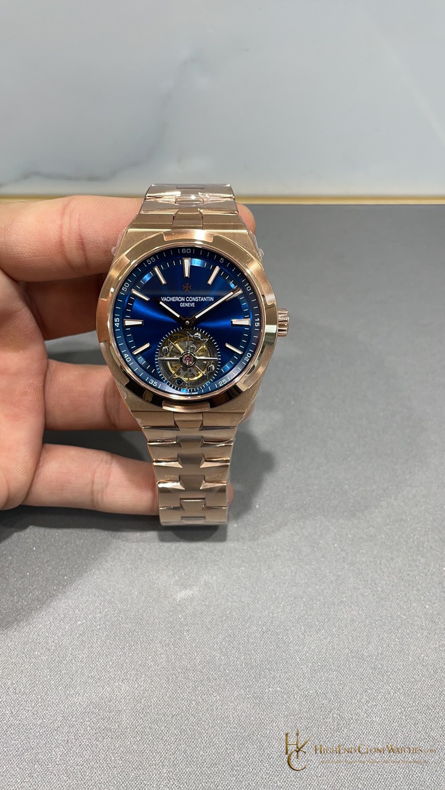 Vacheron Constantin Overseas Tourbillon 6000V/210R-B733 front view super clone watch