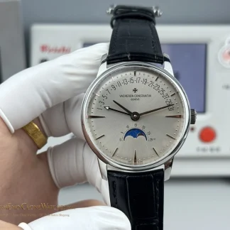 Vacheron Constantin Patrimony Moon Phase Retrograde Date 4010U/000G-B330 front view super clone watch