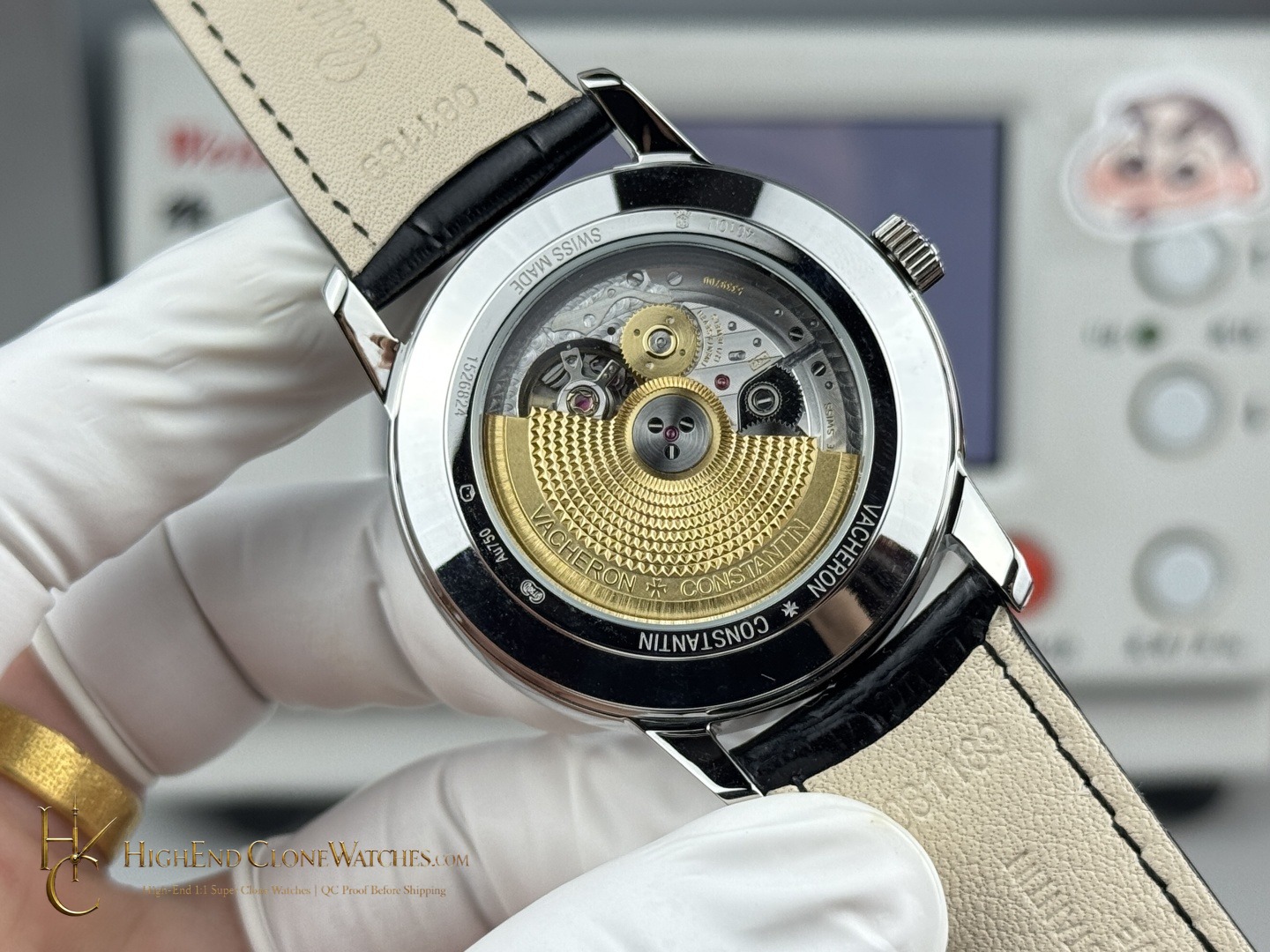 Vacheron Constantin Patrimony Moon Phase Retrograde Date 4010U/000G-B330 buckle or clasp detail super clone watch