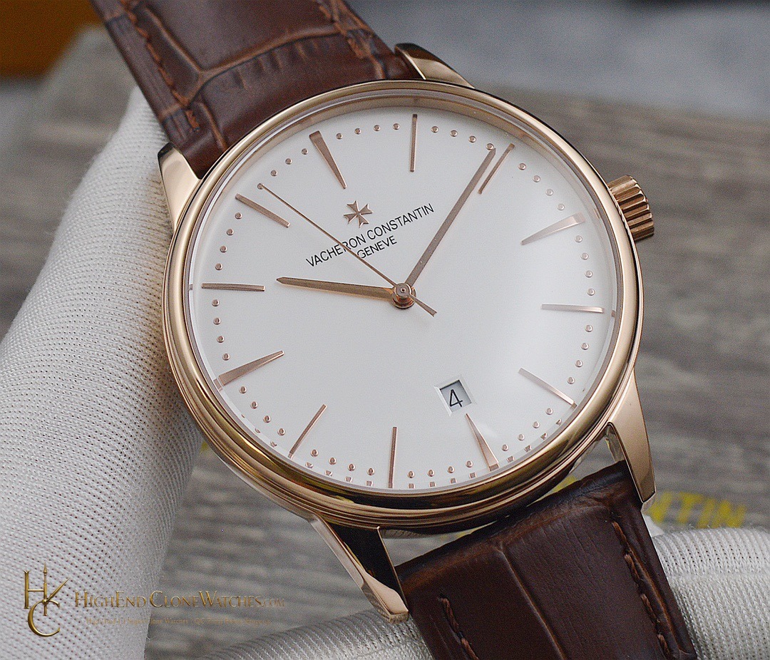 Vacheron Constantin Patrimony 85180/000R-9248 angled dial view super clone watch