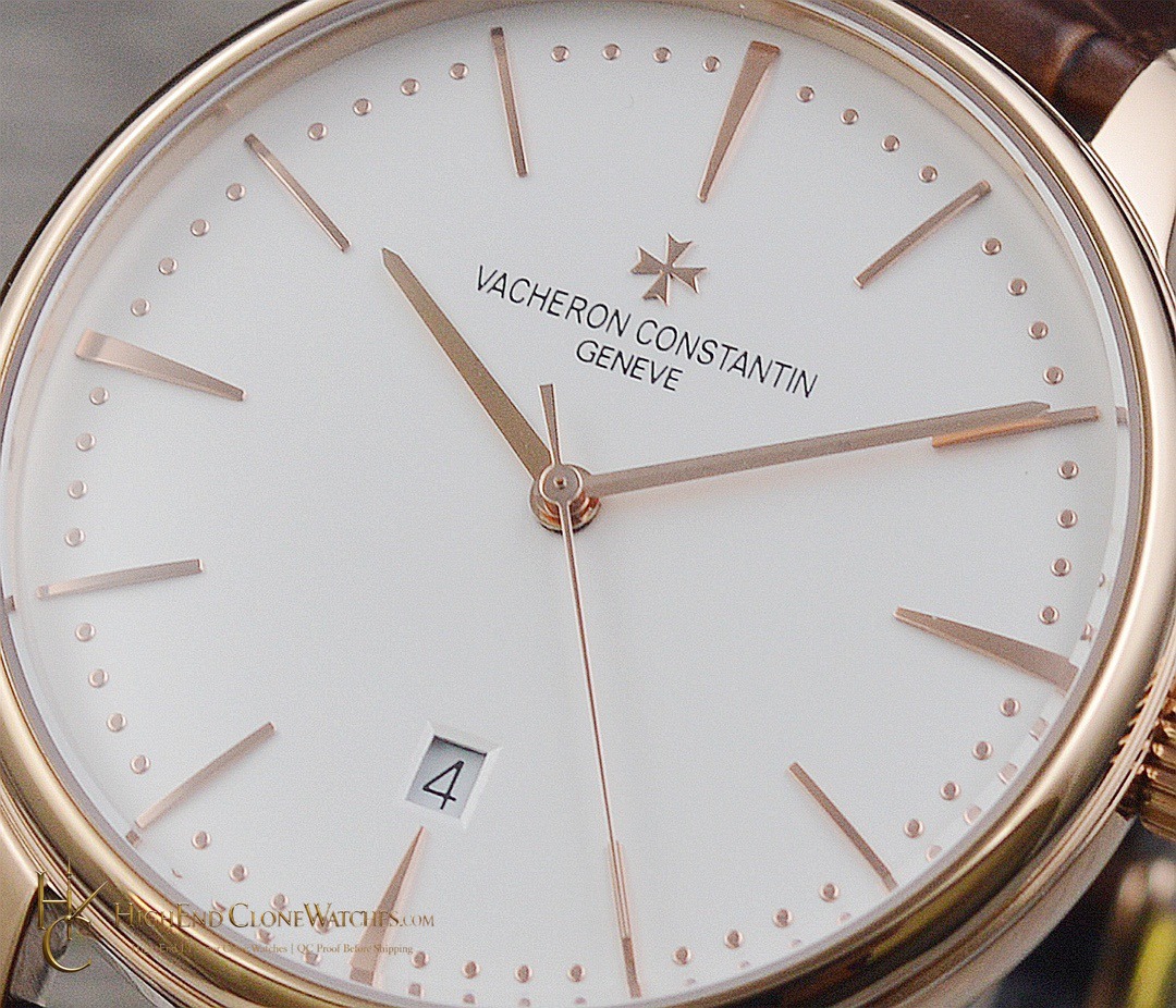 Vacheron Constantin Patrimony 85180/000R-9248 crown and case detail super clone watch