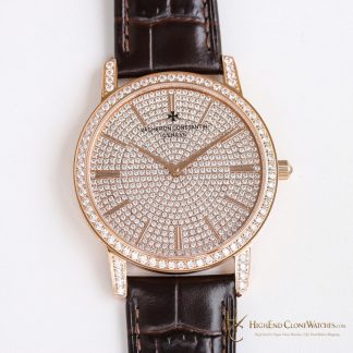Vacheron Constantin Patrimony angled dial view super clone watch