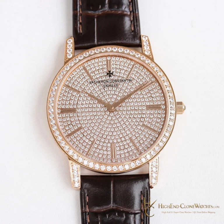 Vacheron Constantin Patrimony angled dial view super clone watch