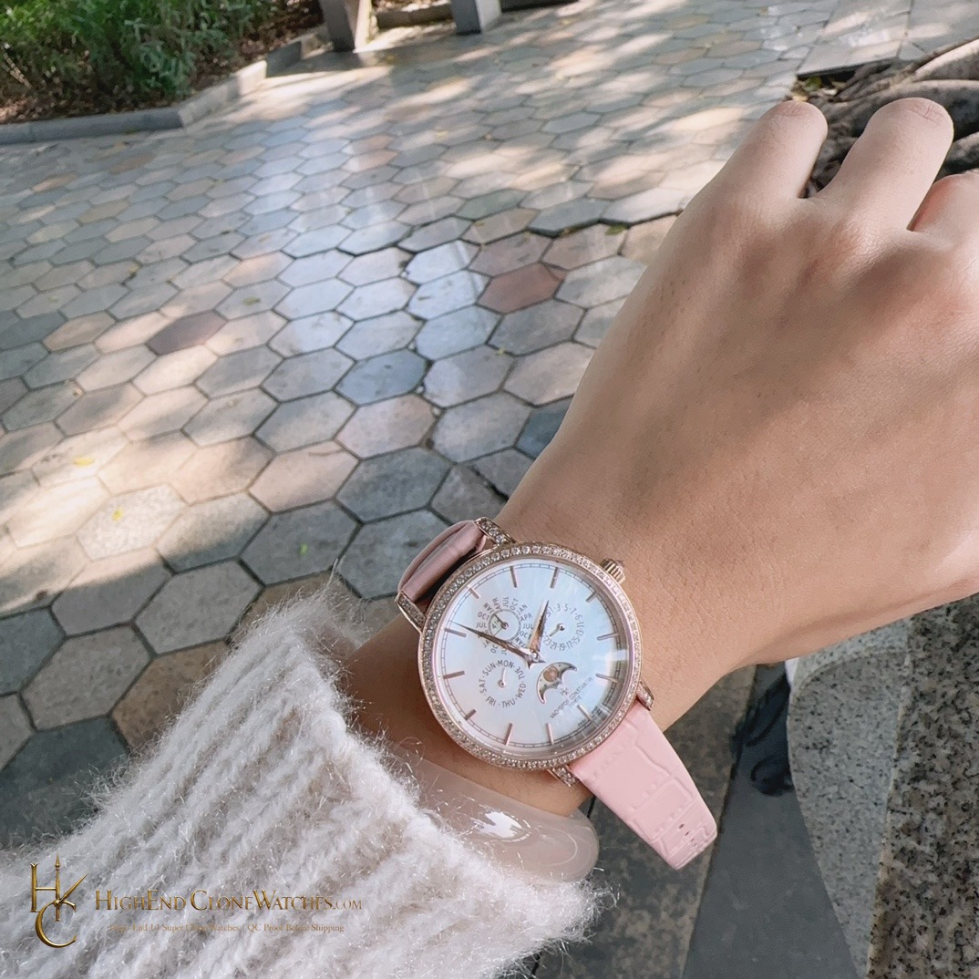 Vacheron Constantin Traditionnelle 4305T/000R-B947 crown and case detail super clone watch