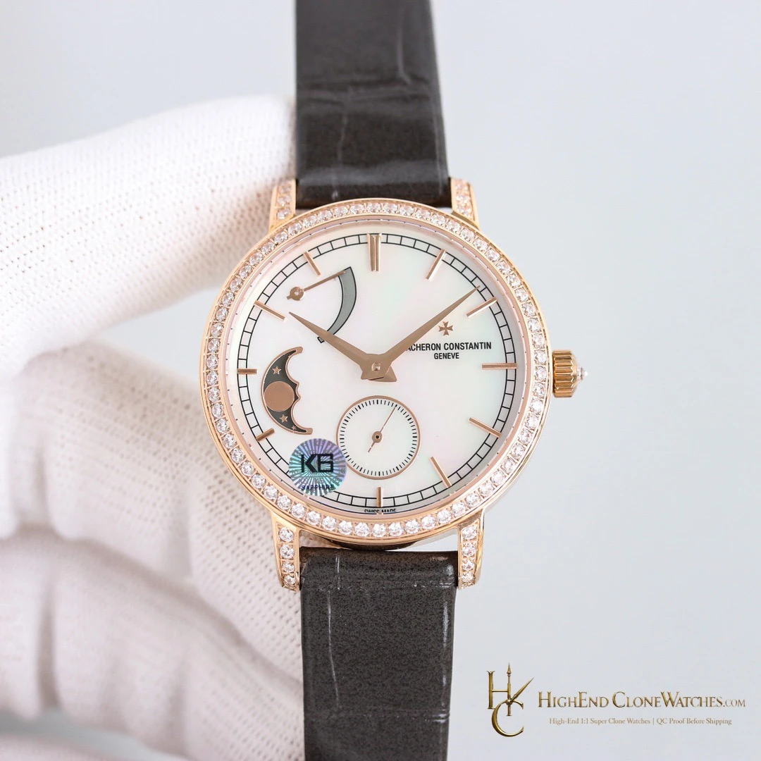Vacheron Constantin Traditionnelle Moon Phase 83570/000R-9915 front view super clone watch