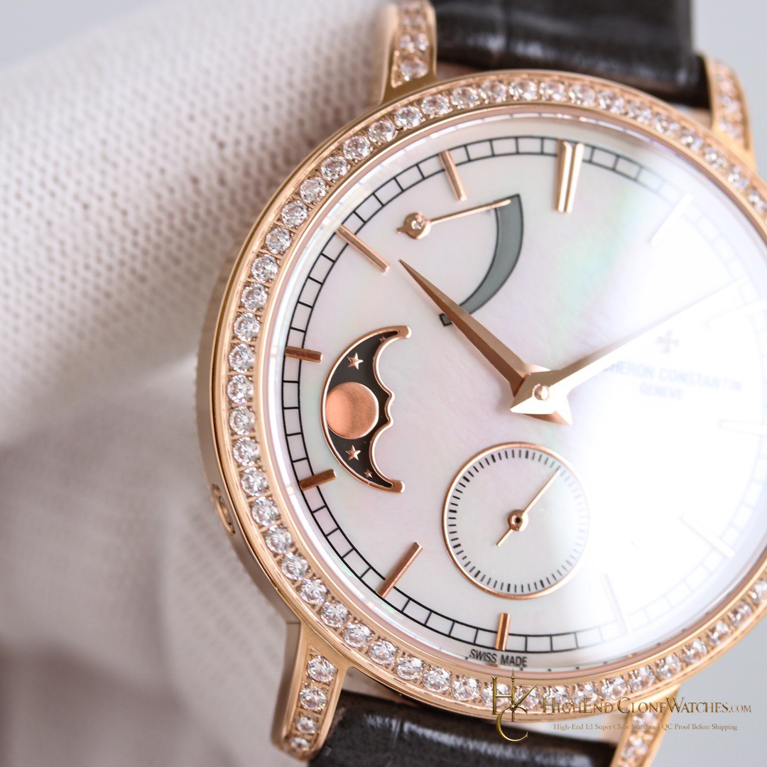 Vacheron Constantin Traditionnelle Moon Phase 83570/000R-9915 bezel detail super clone watch