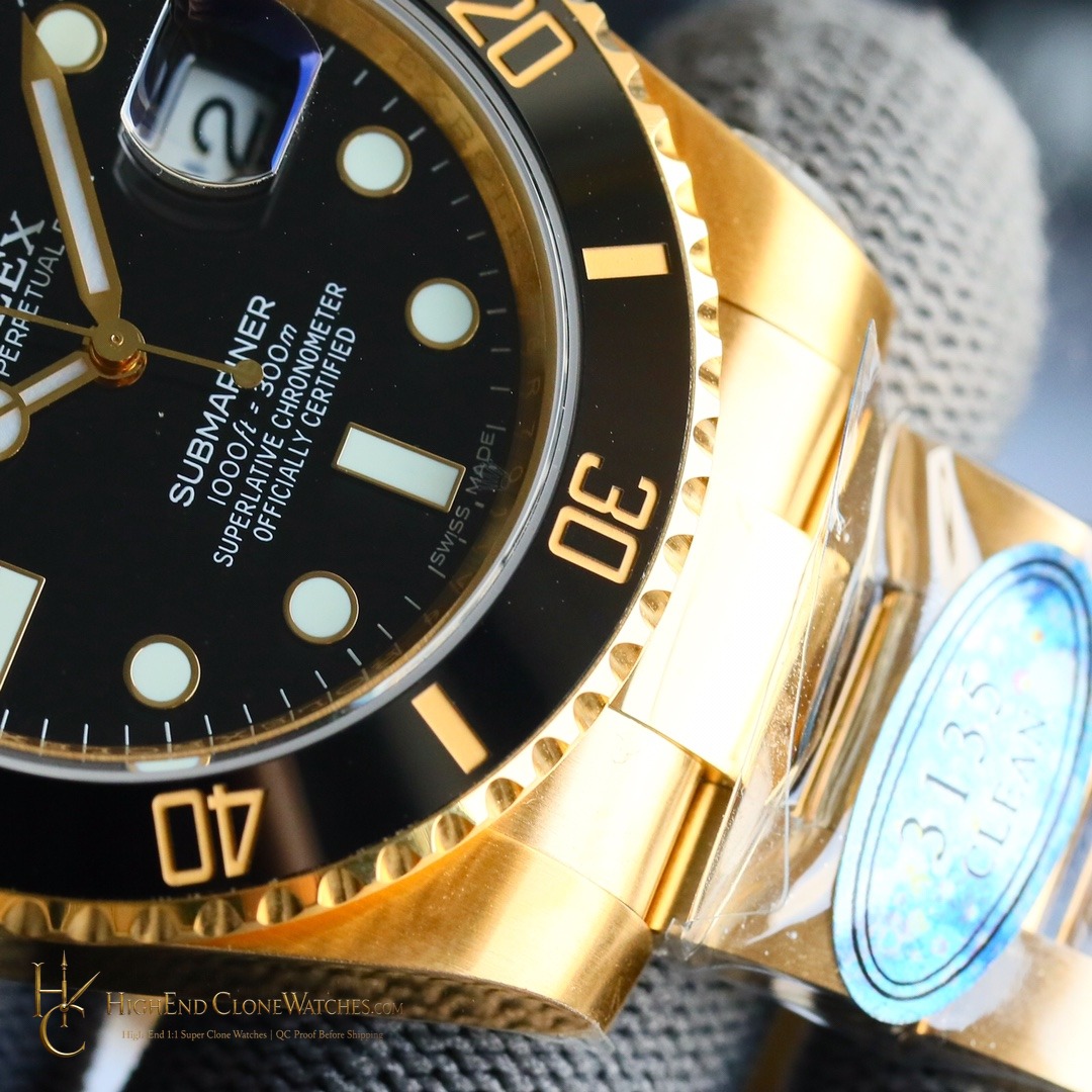 Rolex Submariner 126618LN bezel detail super clone watch