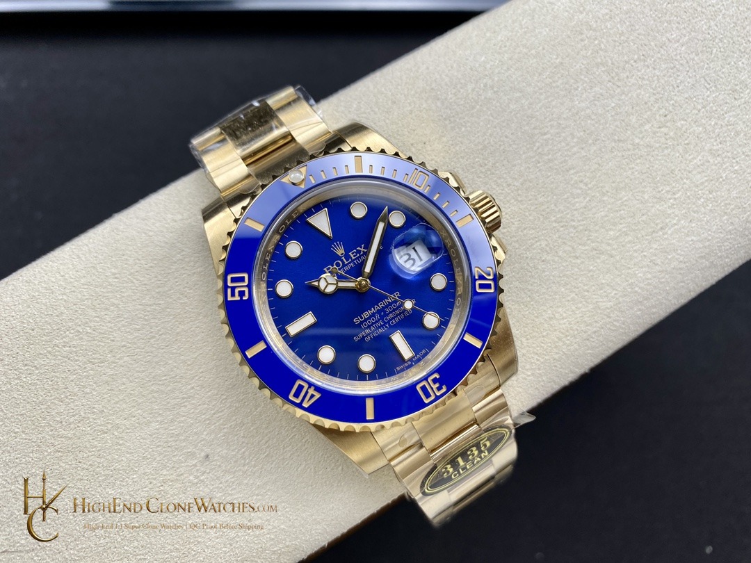 Rolex Submariner 126618LB bezel detail super clone watch