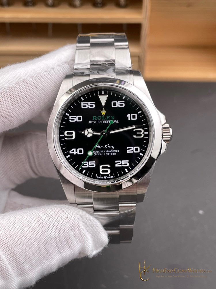 Rolex Air-King 126900 front view super clone watch