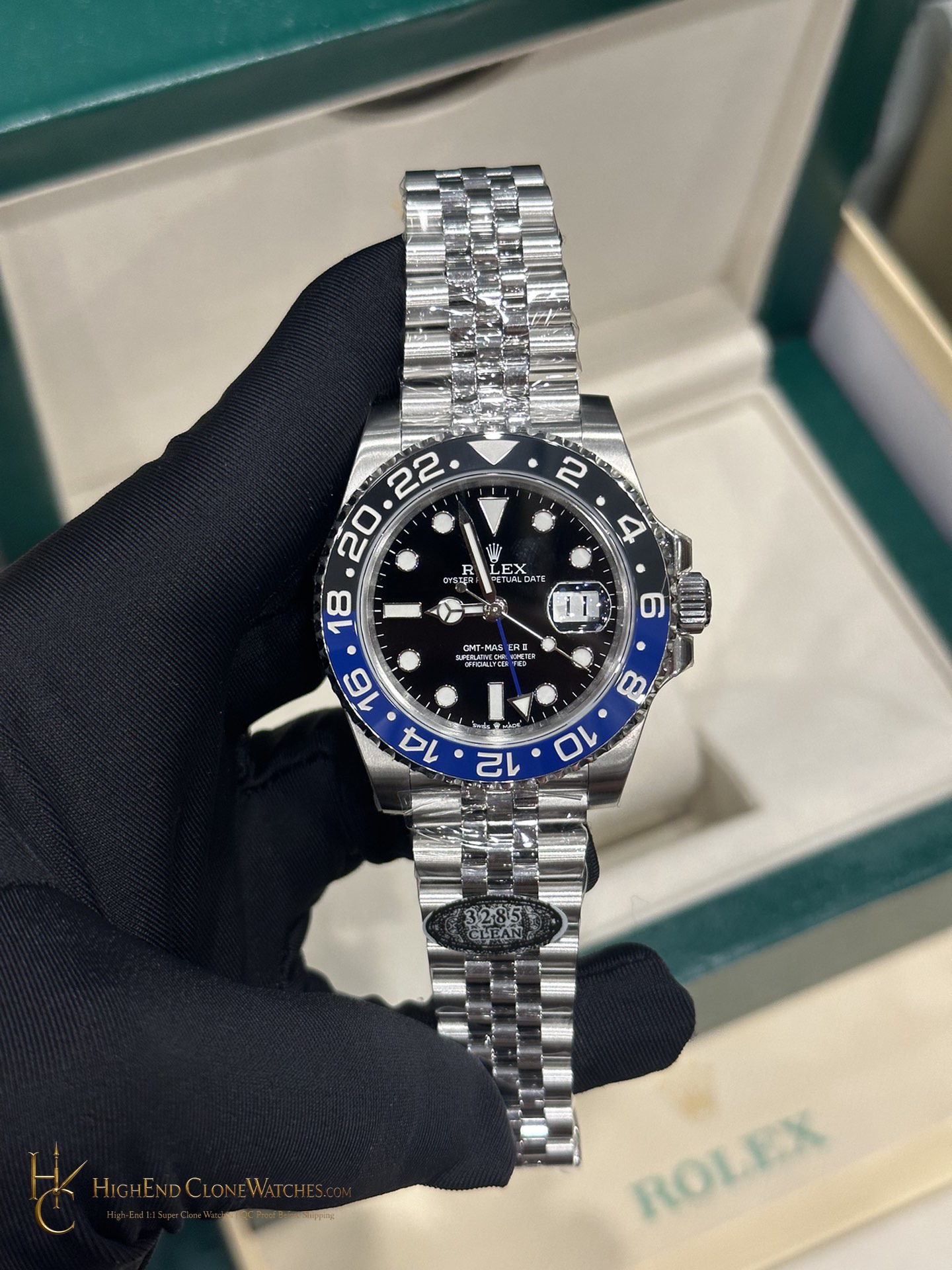 Rolex GMT-Master II 126710BLNR dial and marker detail super clone watch