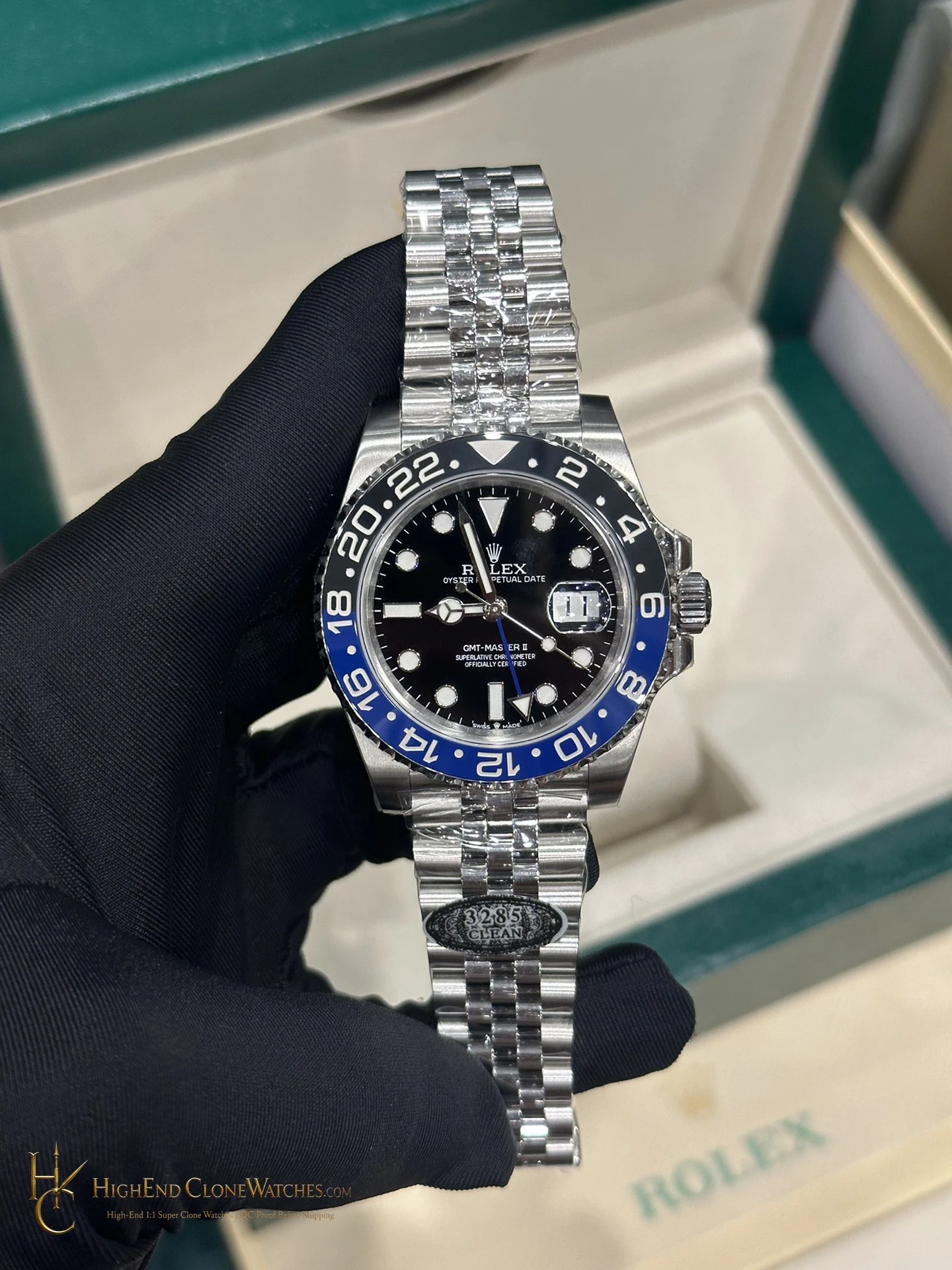 Rolex GMT-Master II 126710BLNR dial and marker detail super clone watch