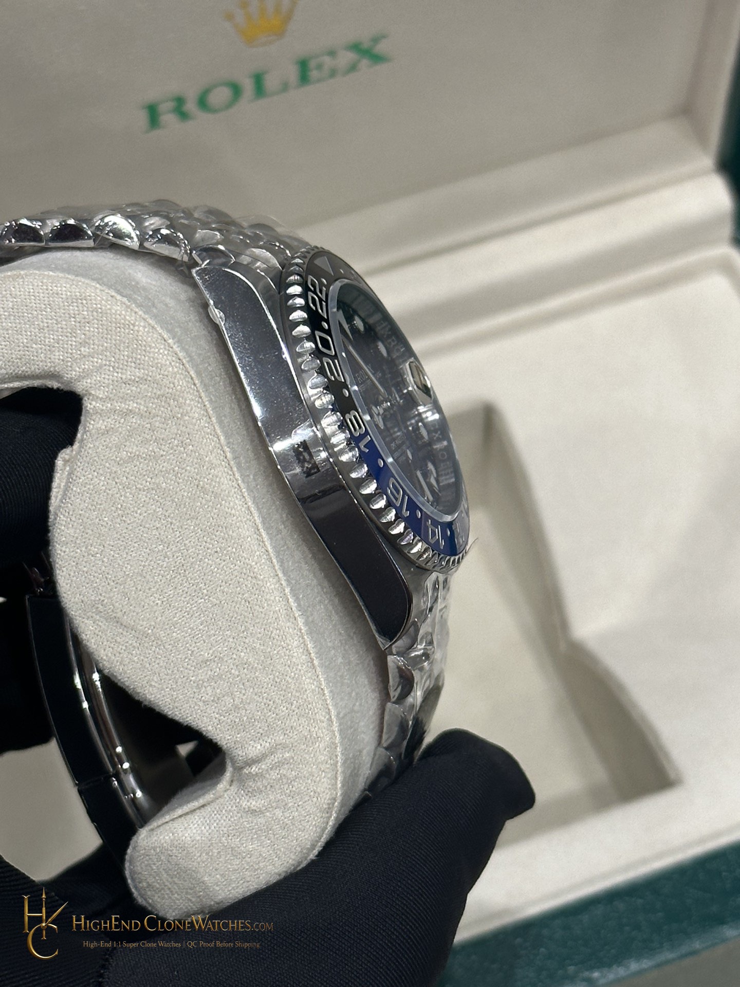 Rolex GMT-Master II 126710BLNR side case profile super clone watch