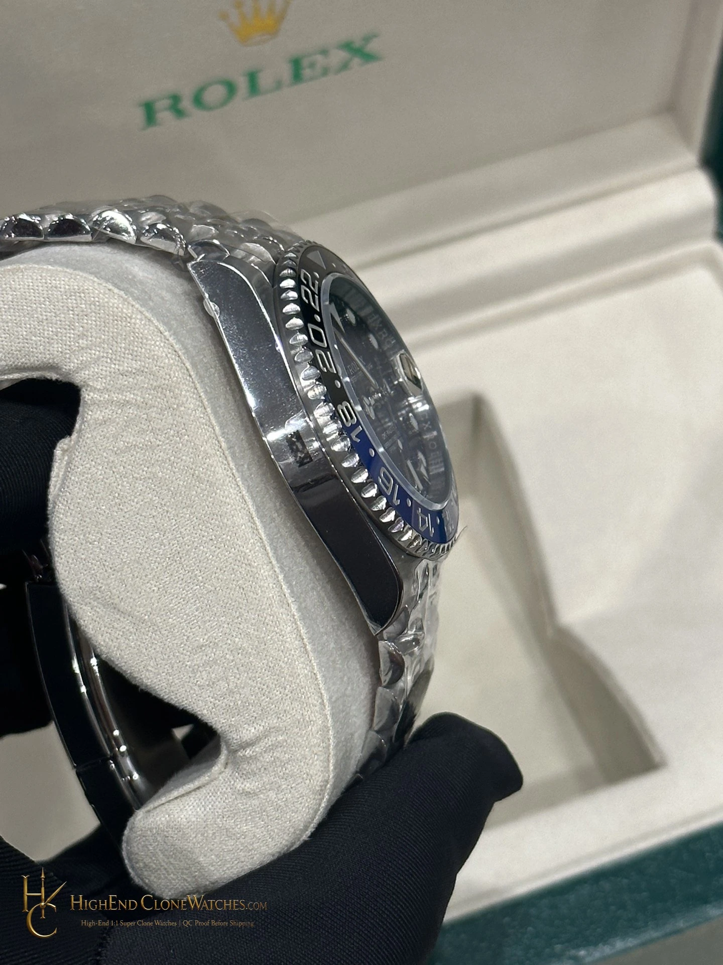 Rolex GMT-Master II 126710BLNR side case profile super clone watch