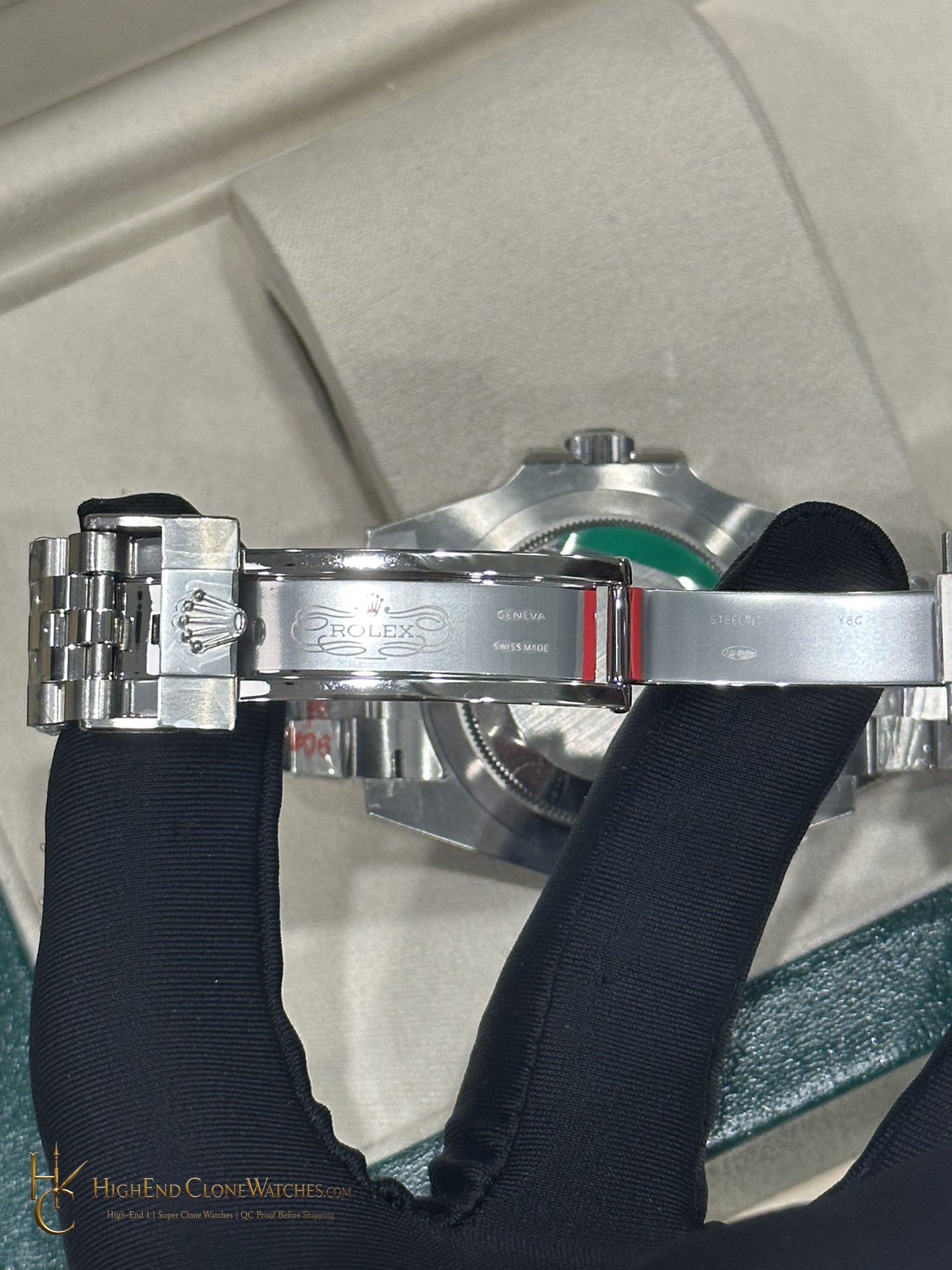 Rolex GMT-Master II 126710BLNR buckle or clasp detail super clone watch
