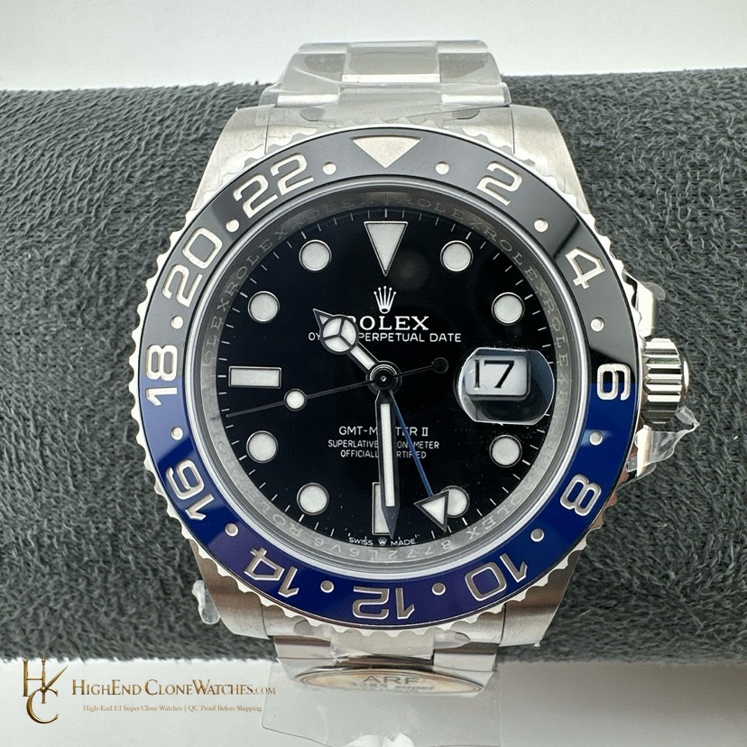 Rolex GMT-Master II 126710BLNR front view super clone watch
