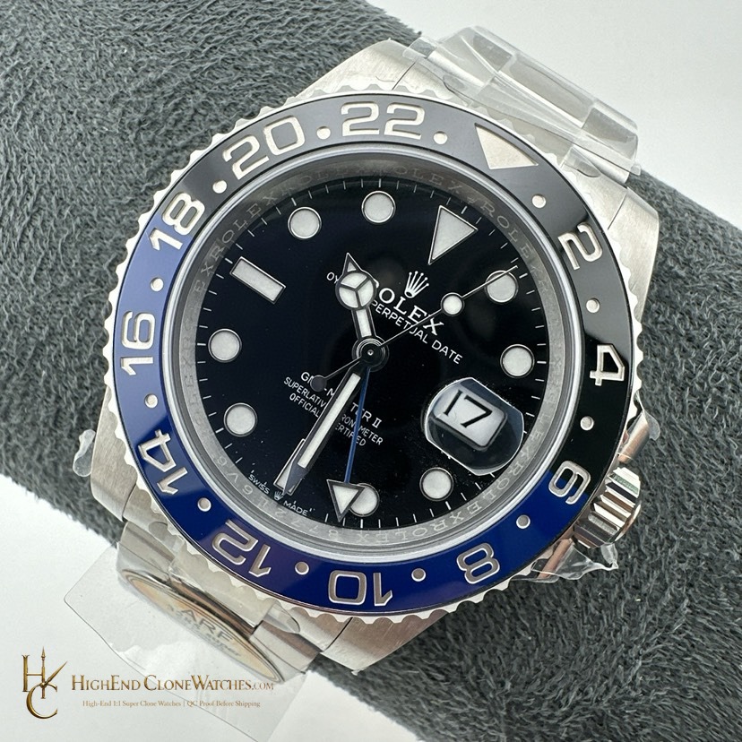 Rolex GMT-Master II 126710BLNR dial and marker detail super clone watch