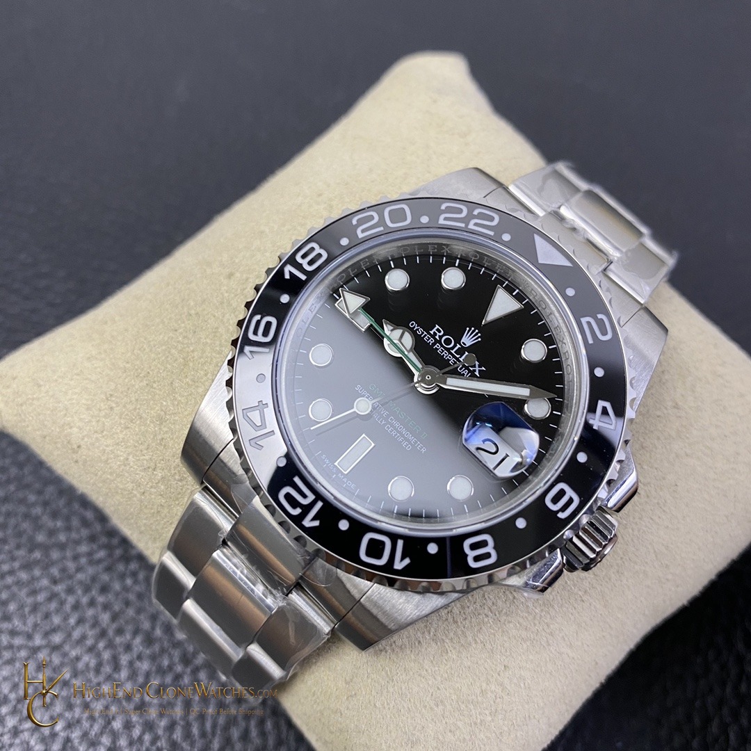 Rolex GMT-Master II 126710GRNR dial and marker detail super clone watch