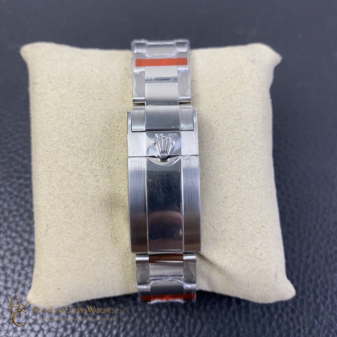 Rolex GMT-Master II 126710GRNR caseback view super clone watch