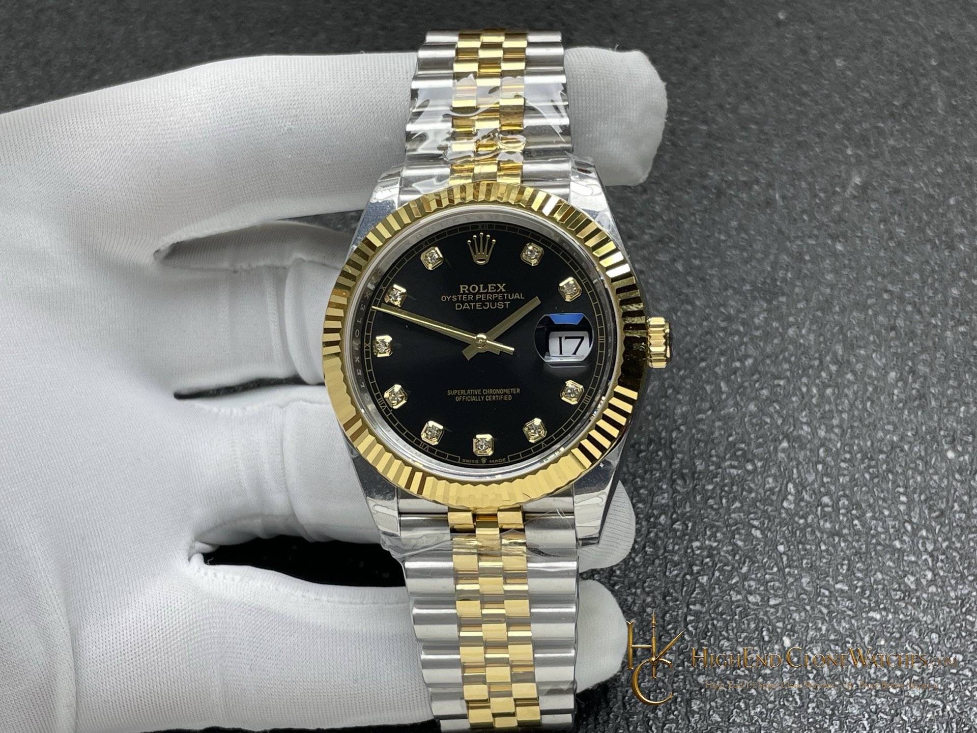 Rolex Datejust 126333 front view super clone watch