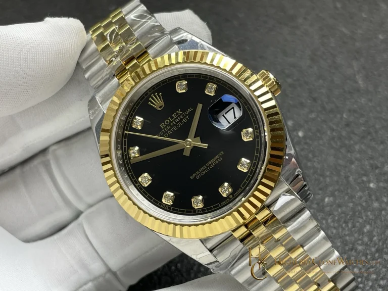 Rolex Datejust 126333 angled dial view super clone watch