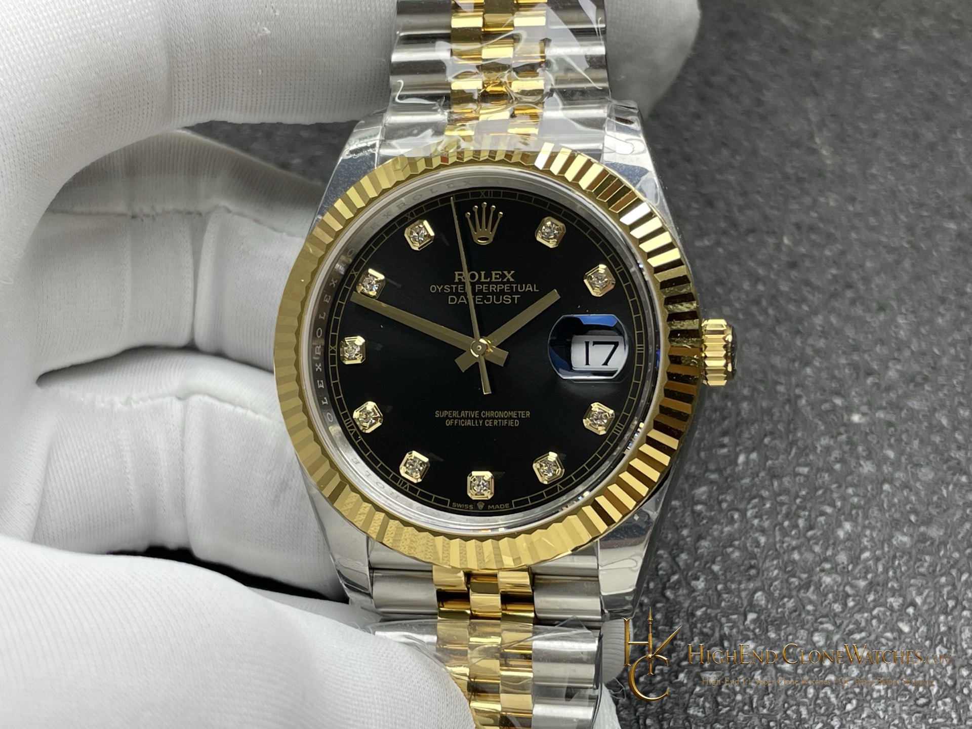 Rolex Datejust 126333 dial and marker detail super clone watch