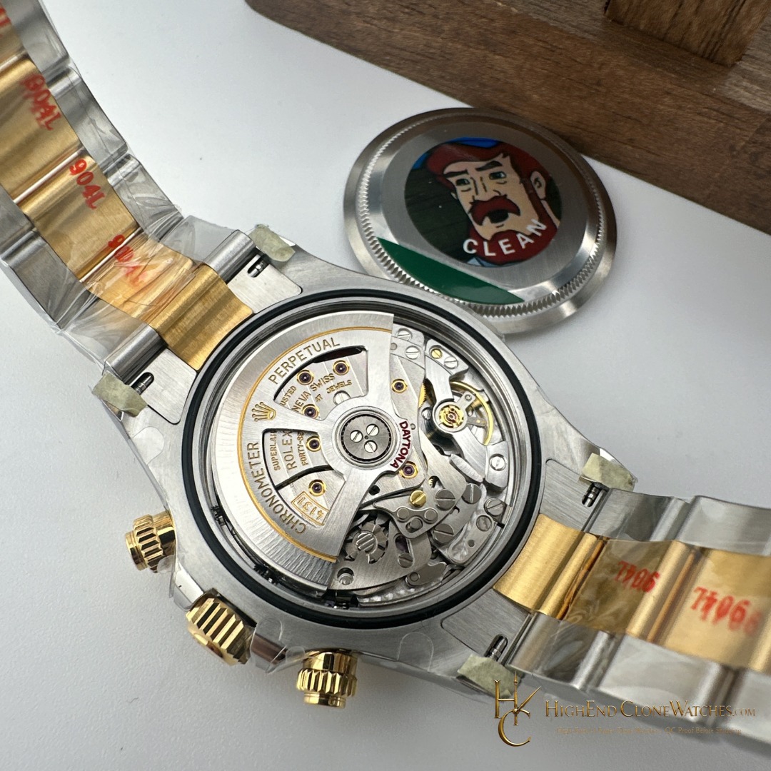 Rolex Daytona 126503-0001 caseback view super clone watch