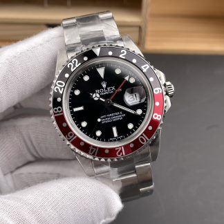 Rolex GMT-Master II 16710 angled dial view super clone watch