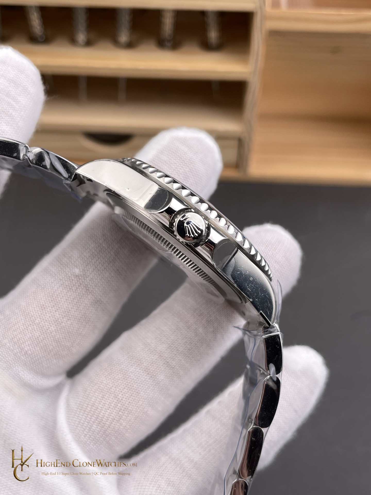 Rolex GMT-Master II 16710 bezel detail super clone watch