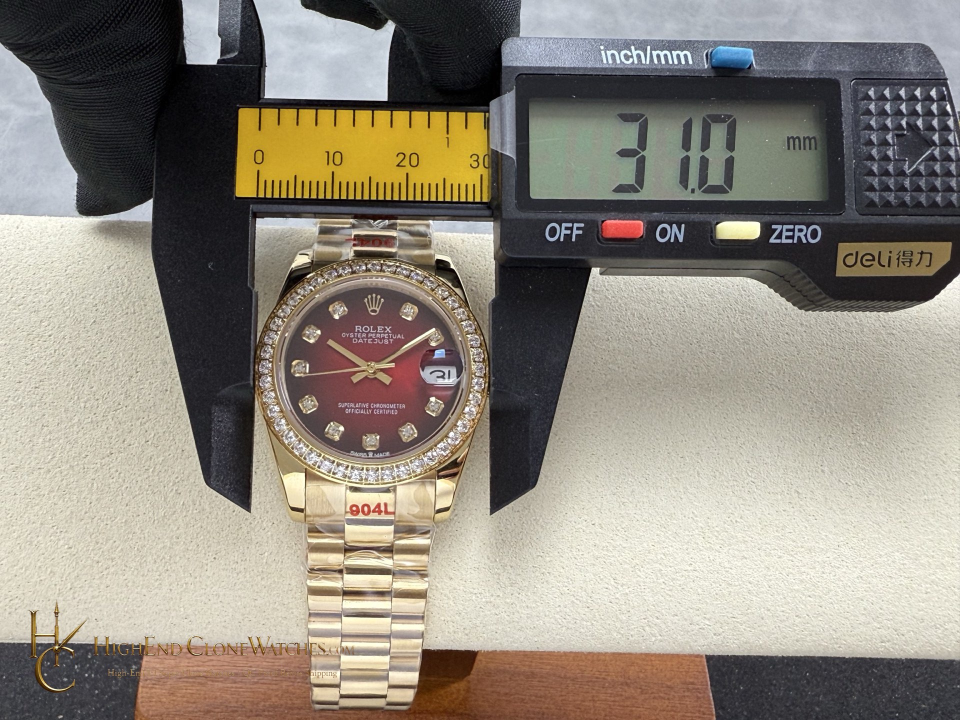 Rolex Datejust 278288RBR caseback view super clone watch