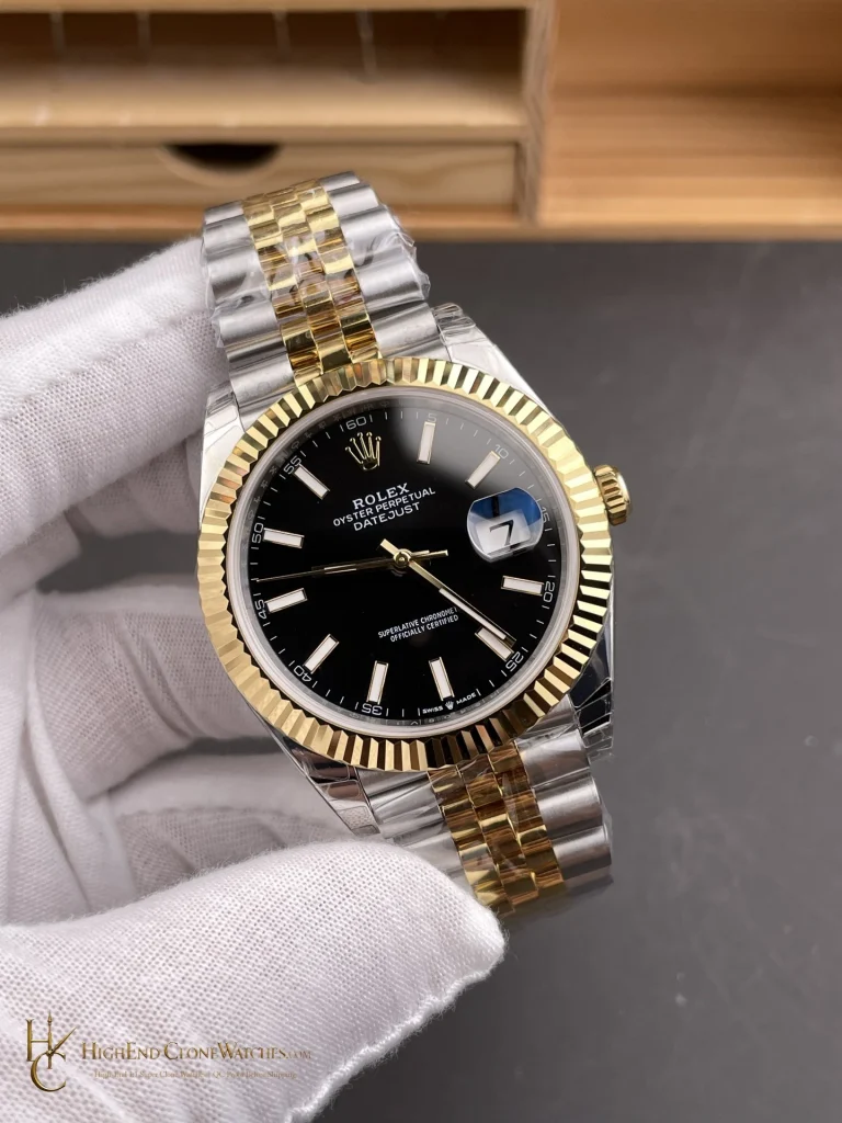 Rolex Datejust 126333 angled dial view super clone watch