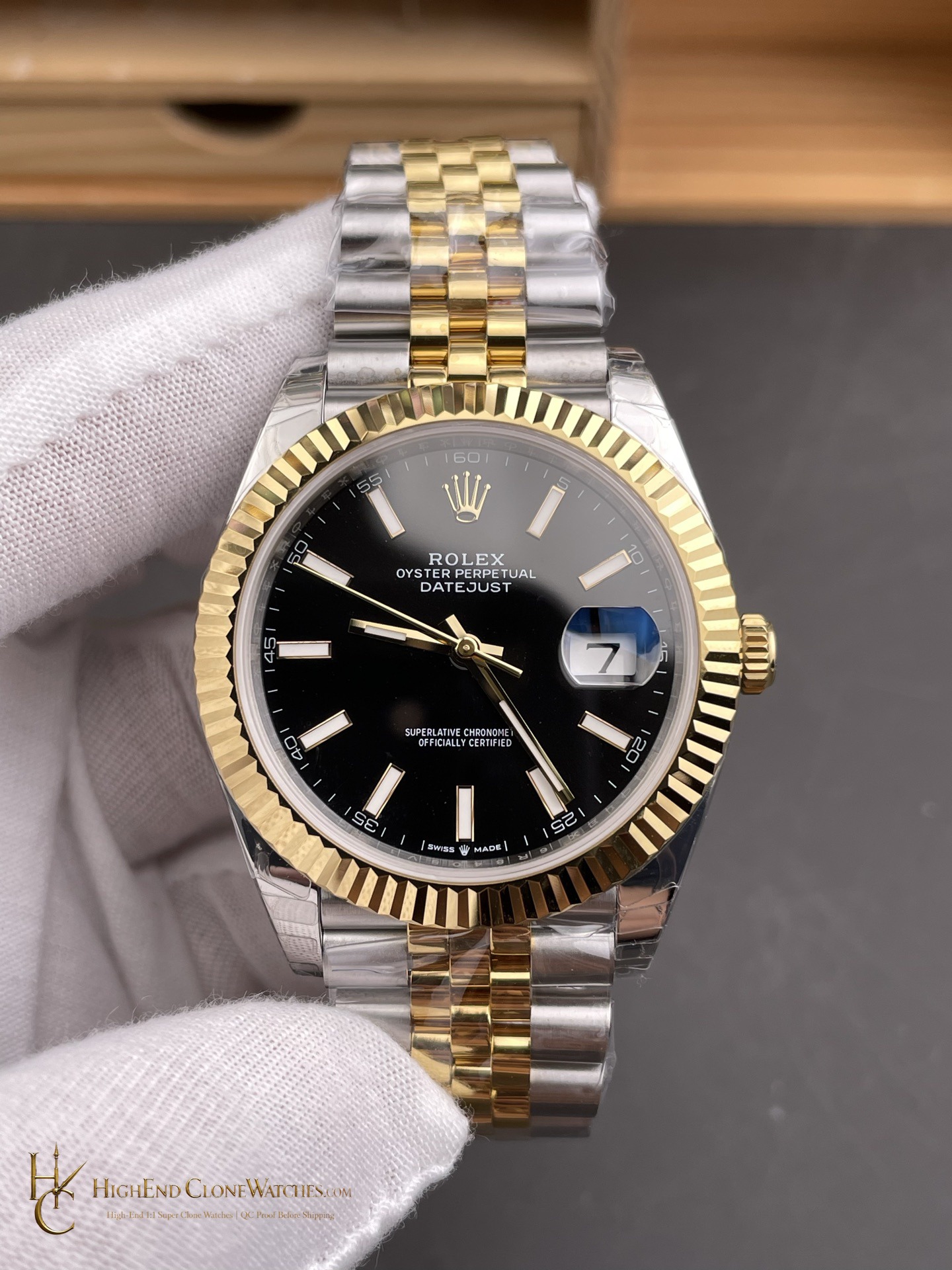 Rolex Datejust 126333 dial and marker detail super clone watch