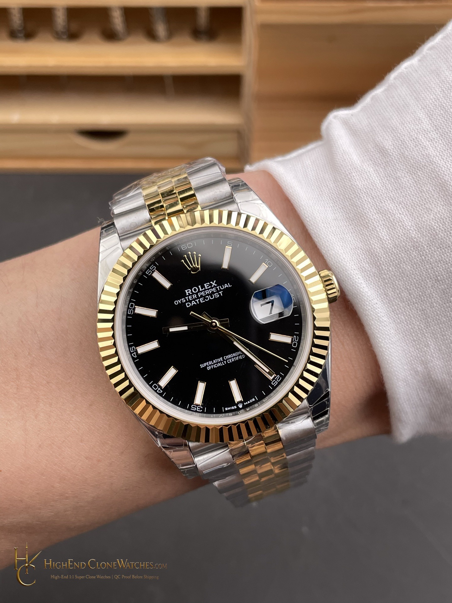 Rolex Datejust 126333 caseback view super clone watch