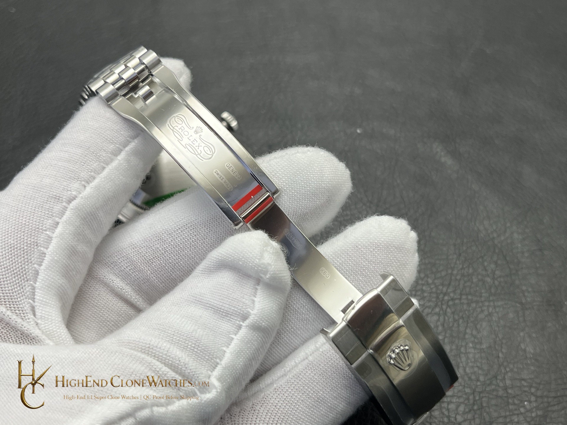 Rolex Datejust 126300-0012 buckle or clasp detail super clone watch