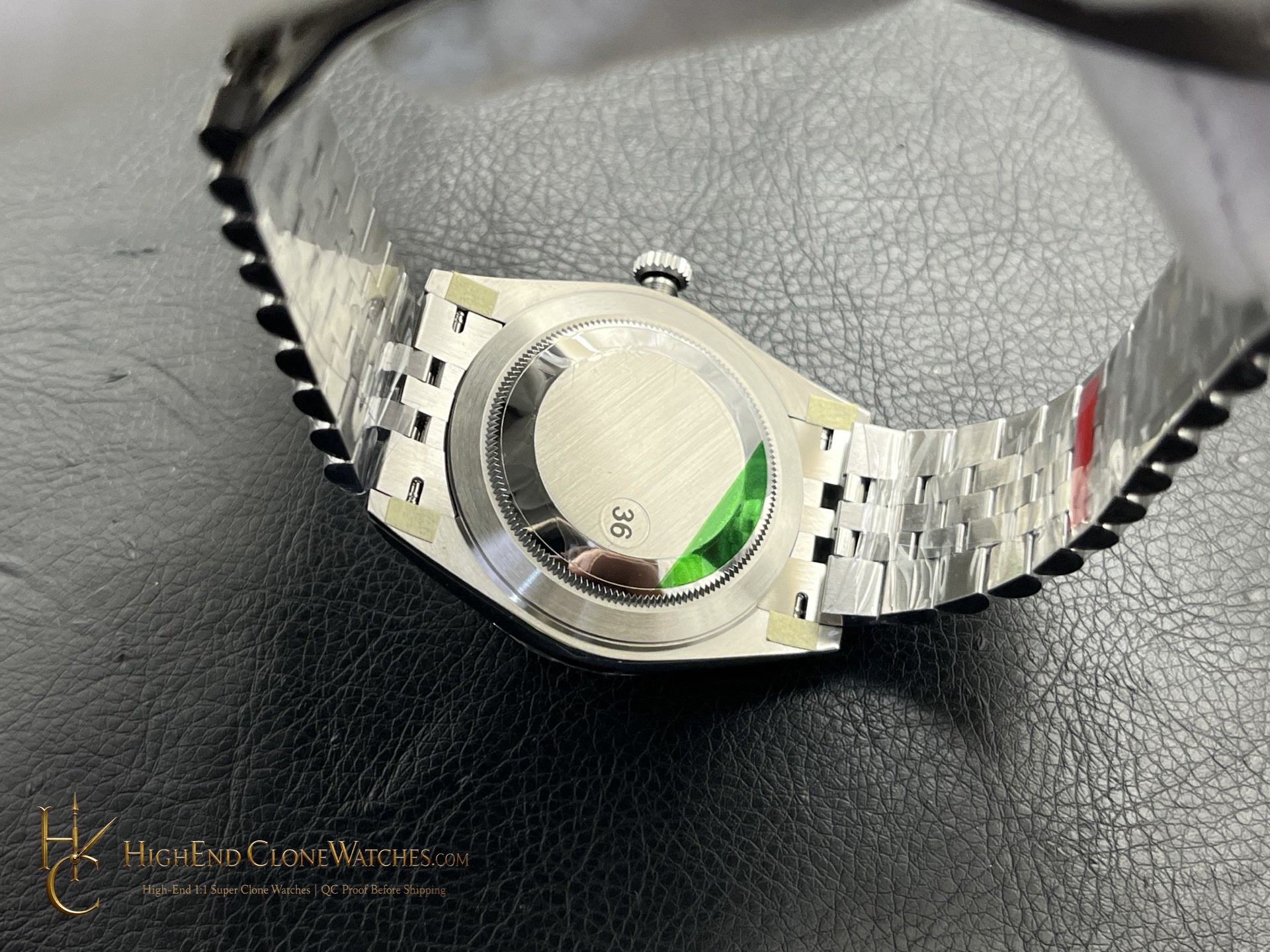 Rolex Datejust 126300-0012 caseback view super clone watch