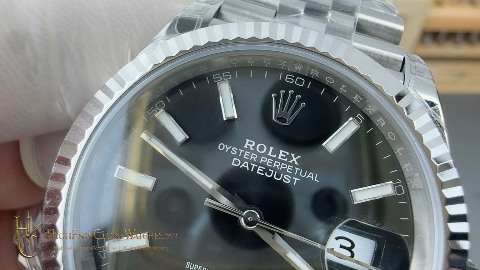Rolex Datejust 126334 dial and marker detail super clone watch
