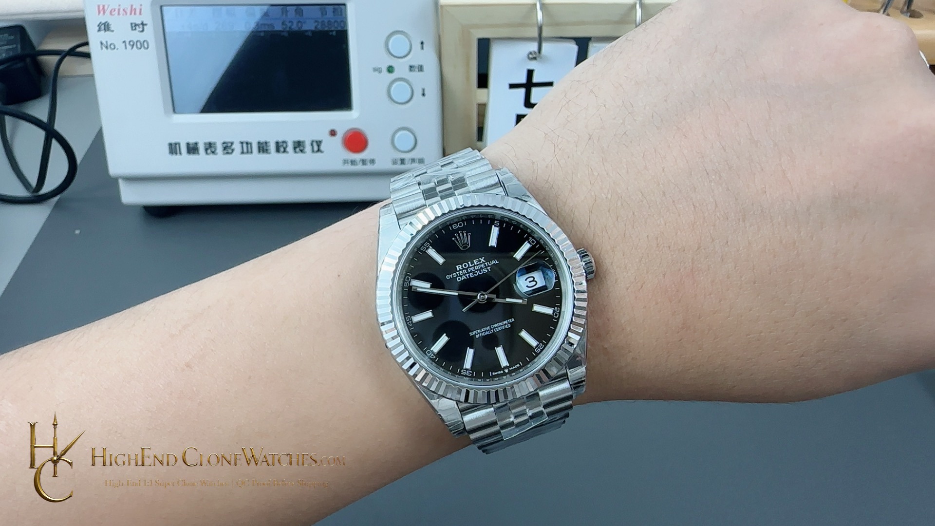 Rolex Datejust 126334 caseback view super clone watch