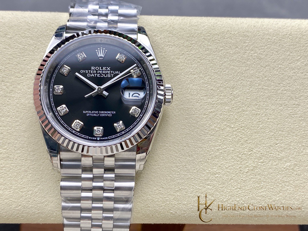 Rolex Datejust M126234-0027 front view super clone watch