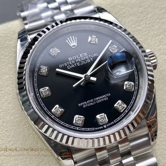 Rolex Datejust M126234-0027 angled dial view super clone watch