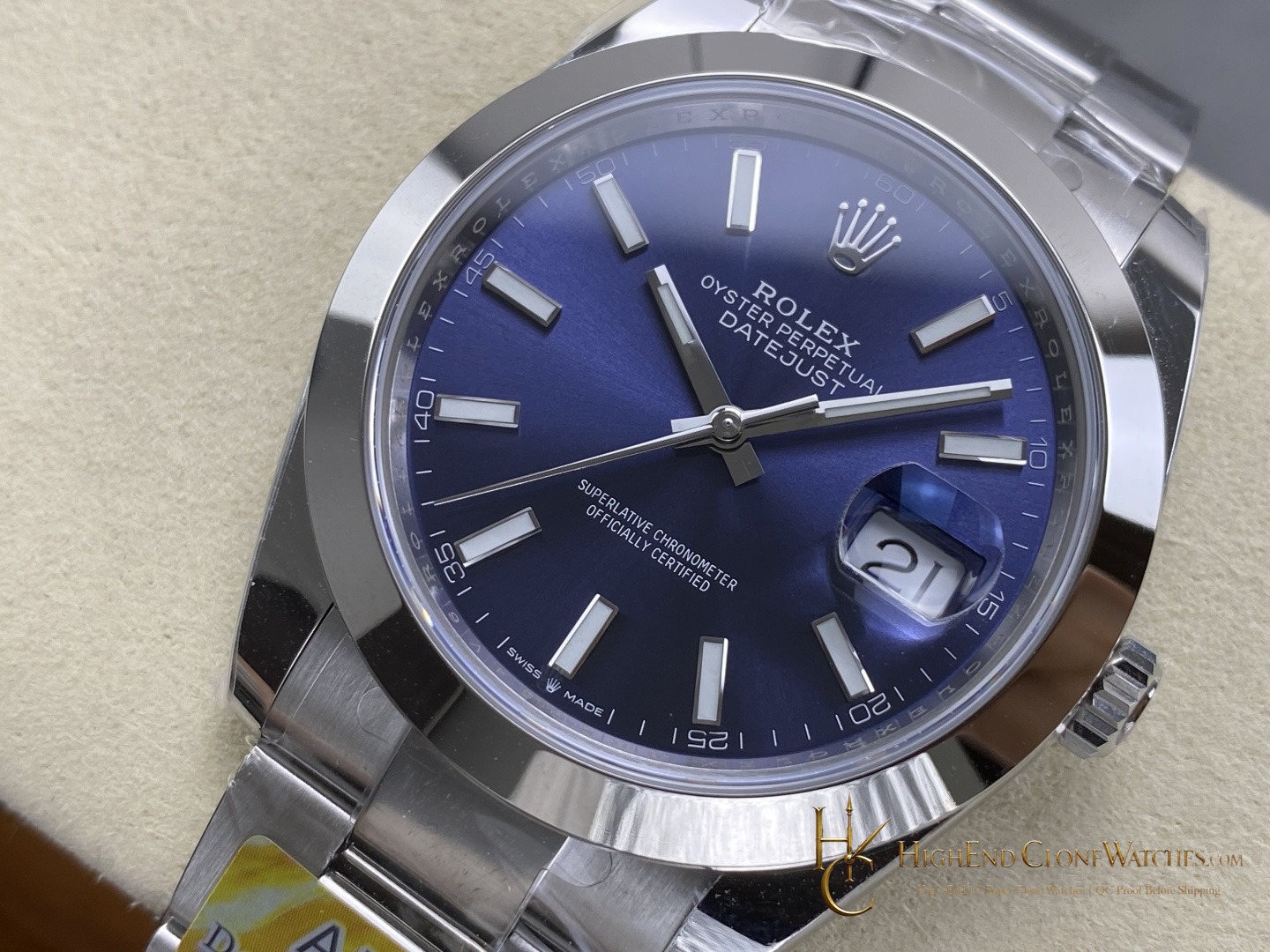 Rolex Datejust 126300 dial and marker detail super clone watch