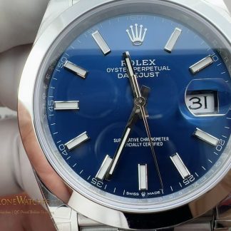 Rolex Datejust M126300-0002 angled dial view super clone watch