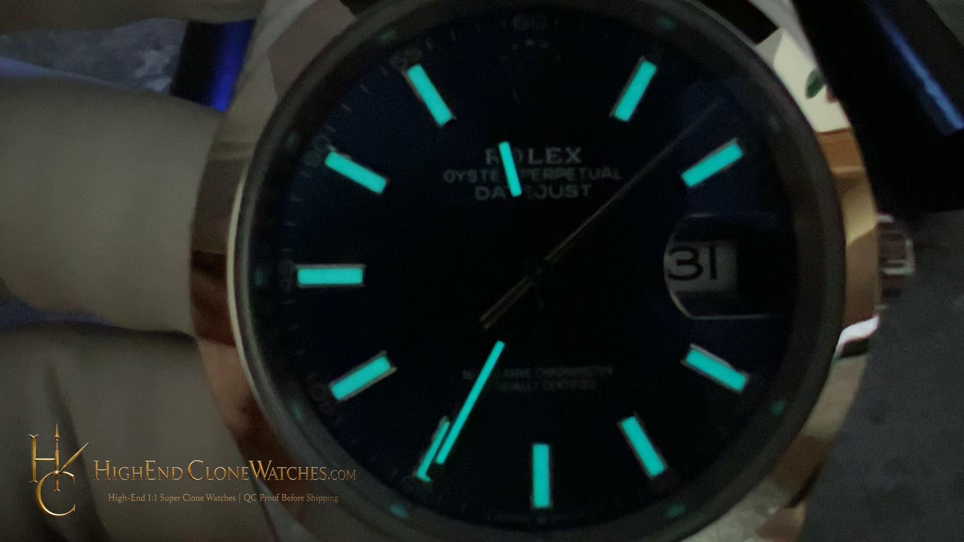 Rolex Datejust M126300-0002 caseback view super clone watch