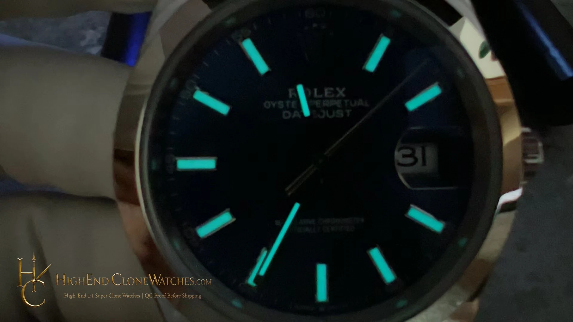 Rolex Datejust M126300-0002 caseback view super clone watch