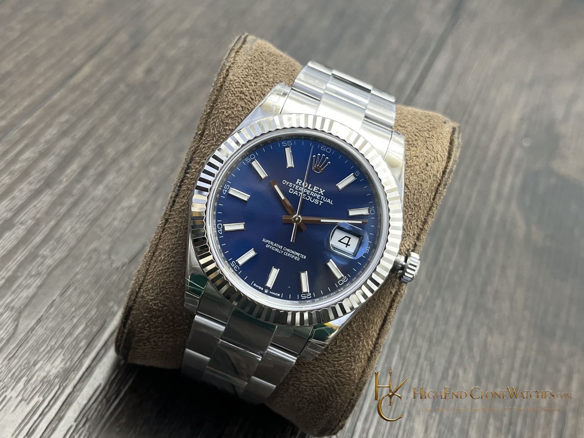 Rolex Datejust 126334-0001 dial and marker detail super clone watch