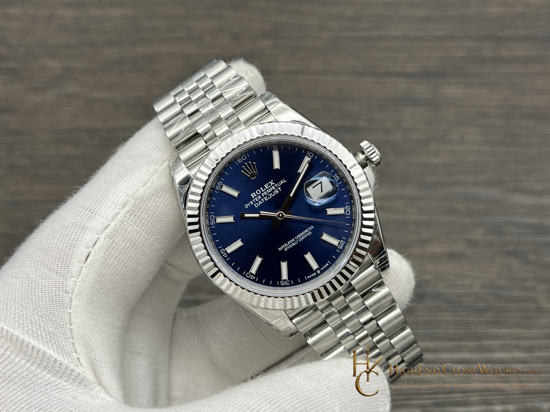Rolex Datejust 126334 front view super clone watch