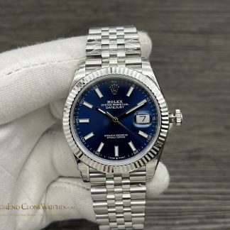 Rolex Datejust 126334 angled dial view super clone watch
