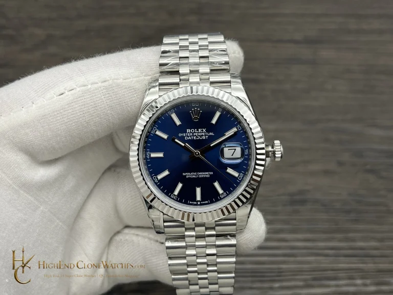 Rolex Datejust 126334 angled dial view super clone watch