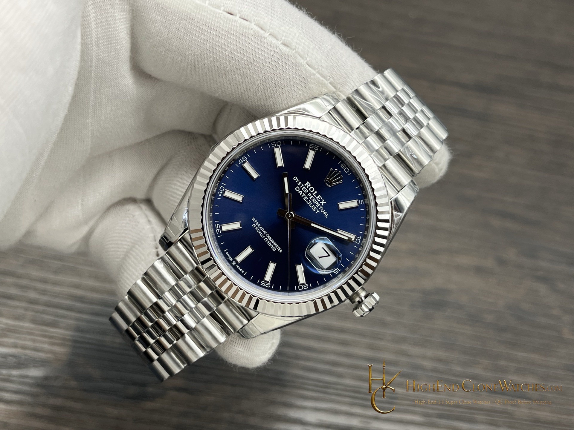Rolex Datejust 126334 dial and marker detail super clone watch
