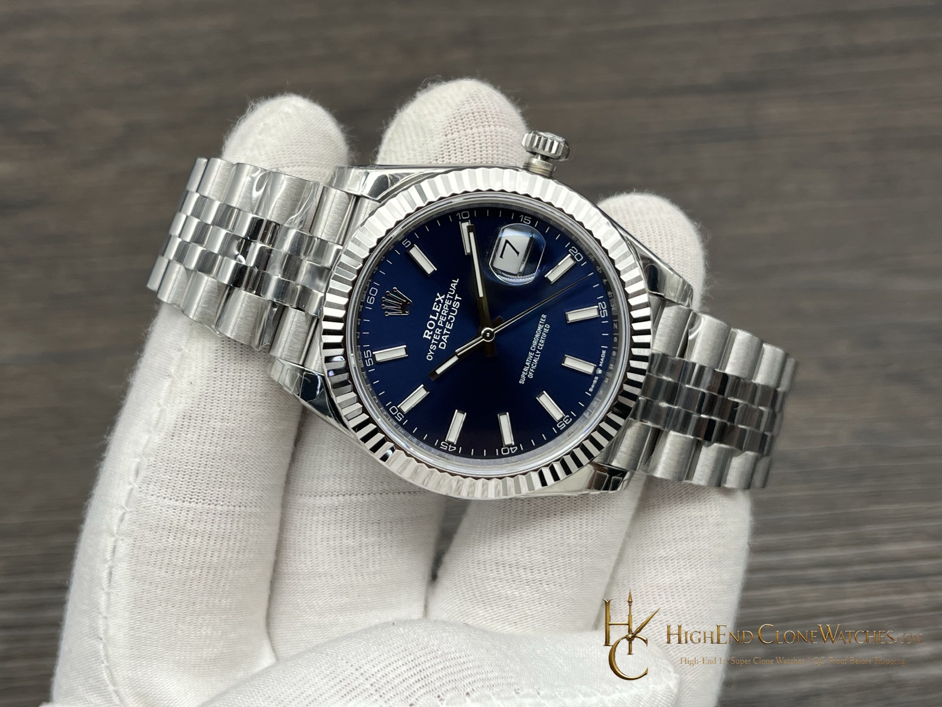 Rolex Datejust 126334 bezel detail super clone watch