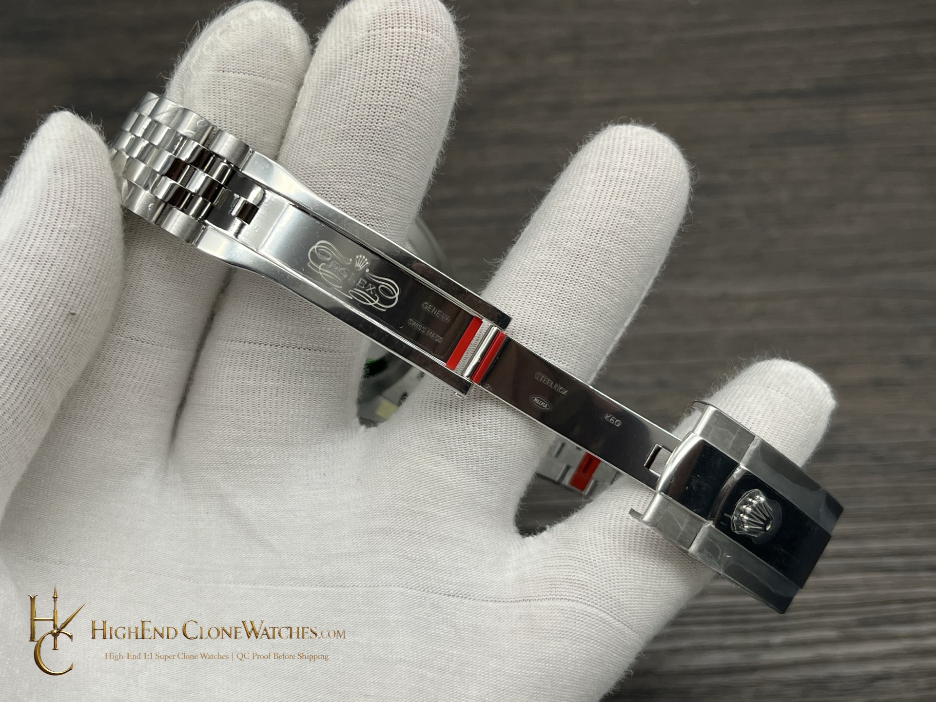Rolex Datejust 126334 caseback view super clone watch