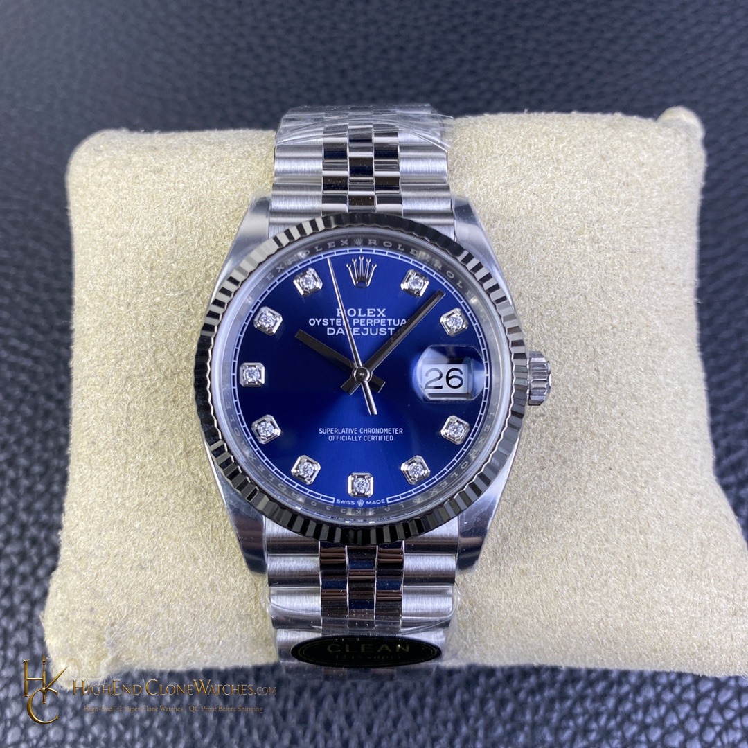 Rolex Datejust M126234 0037 front view super clone watch